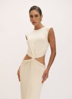VESTIDO VALENTINA BEGE ITALIAN - Imagem 2