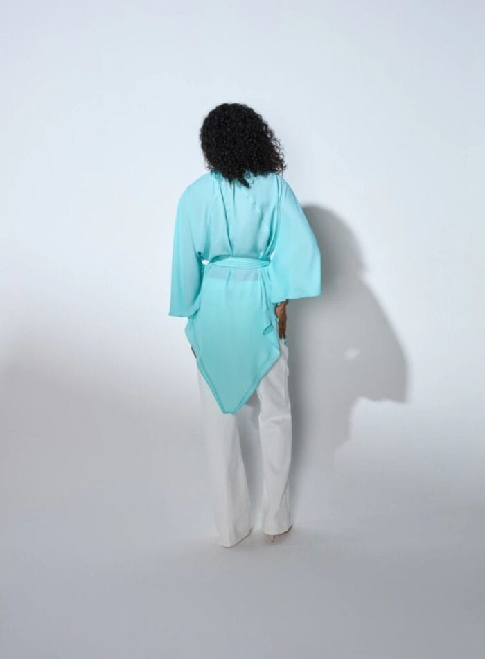BLUSA LETICIA ORIGEM SALINA AZUL MAR - Imagem 3