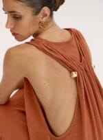 VESTIDO BEATRICE MARROM BOTANIC - Imagem 2