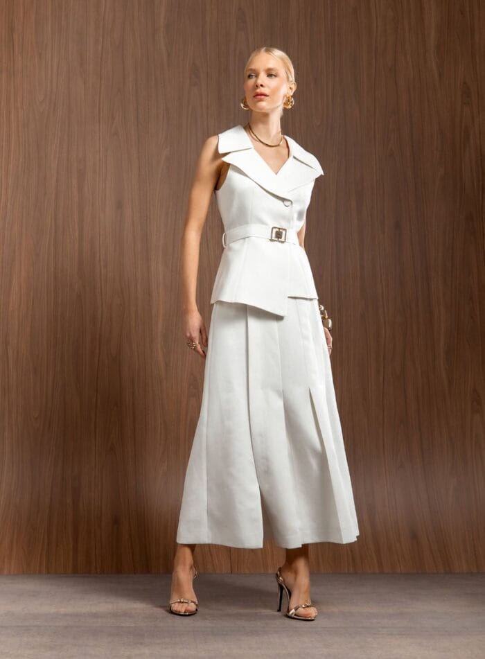 BLAZER SEM MANGA ANGELINE OFF WHITE - Imagem 4