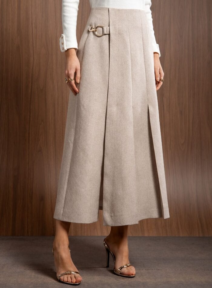 SAIA MIDI ANGELINE MOCHA - Imagem 3