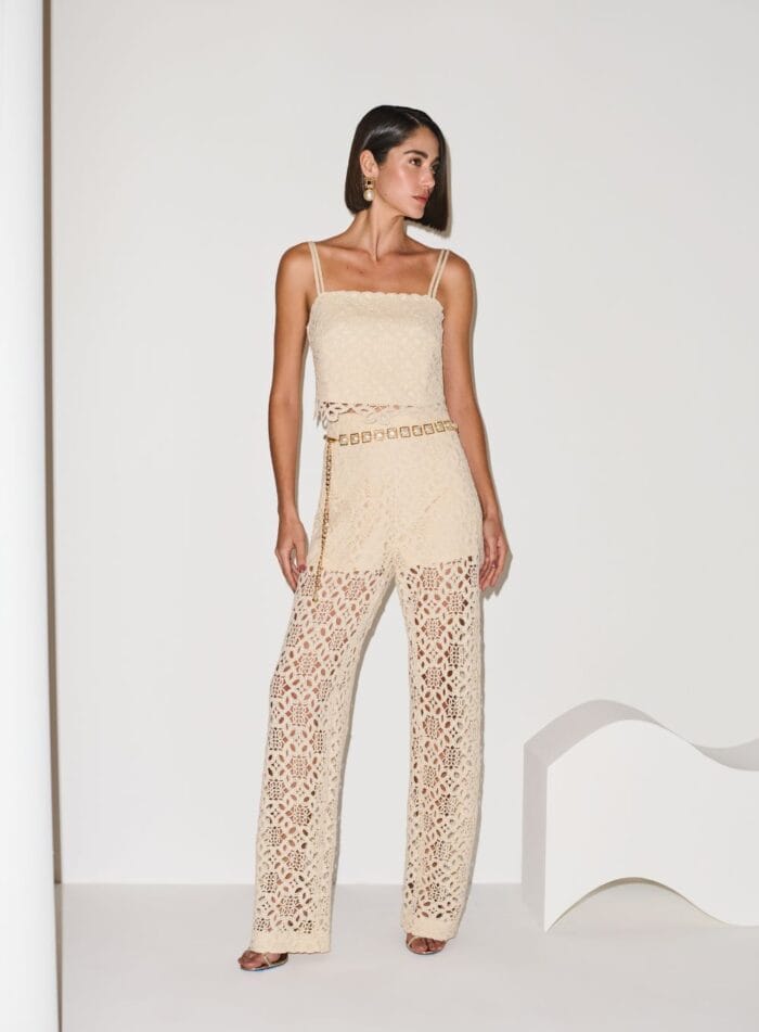 CALCA COM HOT PANTS AREIA - Imagem 1