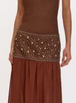VESTIDO CARRIE MARROM BEATEN BROWN - Imagem 3