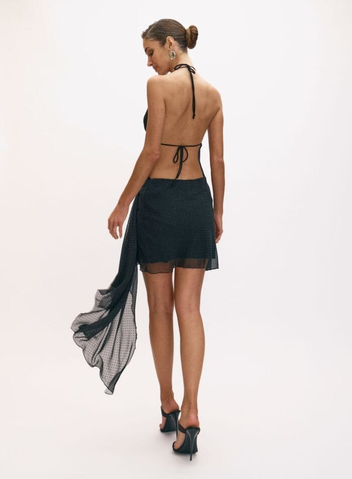 VESTIDO COM APLICACAO SRITALA PRETO - Imagem 3