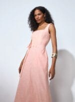 VESTIDO THAIS ORIGEM SALINA PESSEGO - Imagem 2