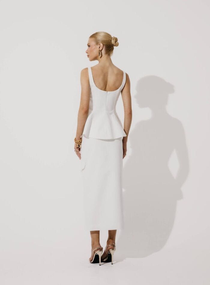 SAIA MIDI ALYSSA OFF WHITE - Imagem 4