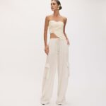 CALCA LINHO MATILDA BEGE ITALIAN