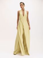 CONJUNTO COLETE E CALCA OLGA AMARELO GENGIBRE