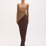 VESTIDO TRICO LAWRIE MARROM ANIS