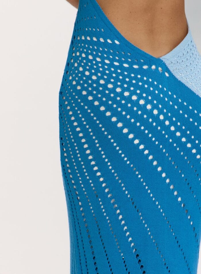 VESTIDO TRICO LAWRIE AZUL FADED DENIM - Imagem 4