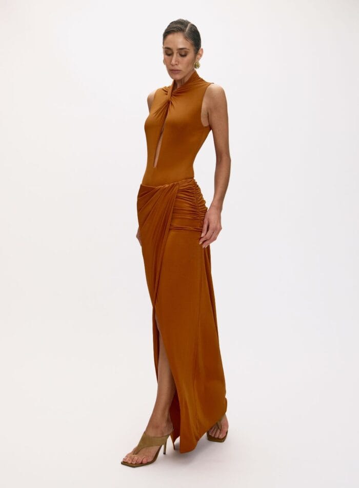 CONJUNTO BODY/SAIA JACLYN MARROM CANION - Imagem 1