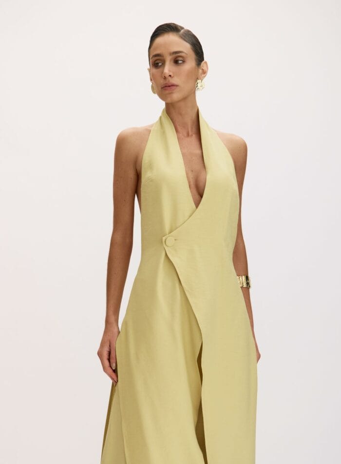 CONJUNTO COLETE E CALCA OLGA AMARELO GENGIBRE - Imagem 2