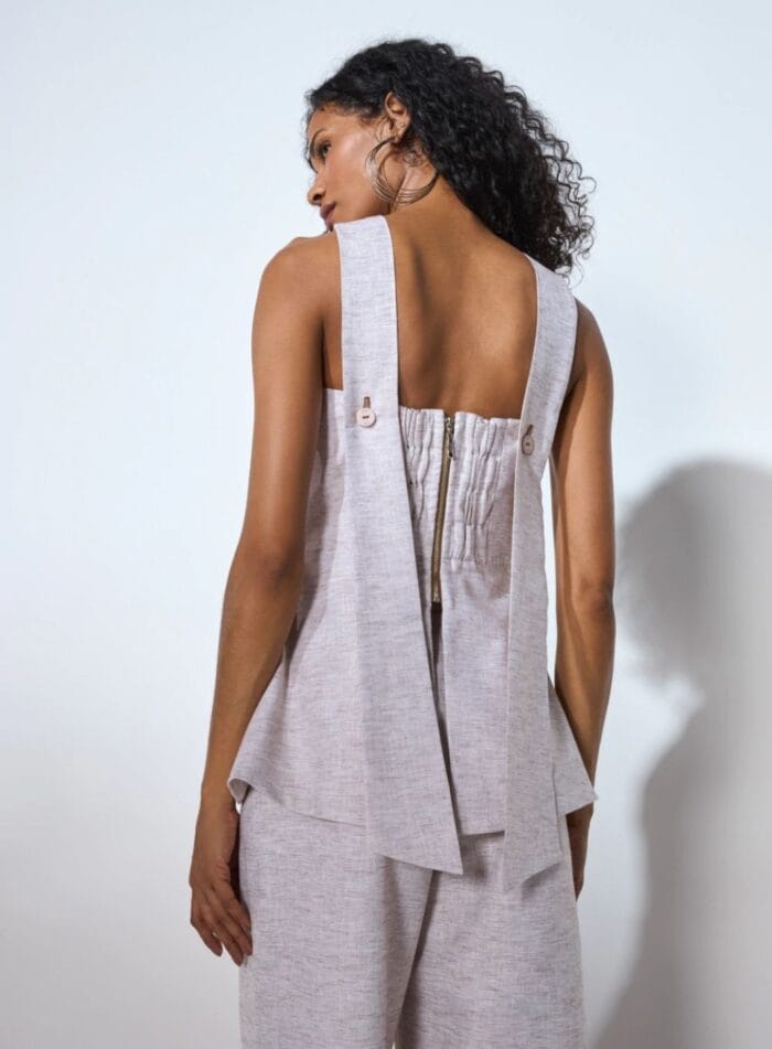 BLUSA FABI ORIGEM SALINA AREIA - Imagem 2