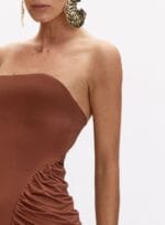 VESTIDO MOOK MARROM BEATEN BROWN - Imagem 4