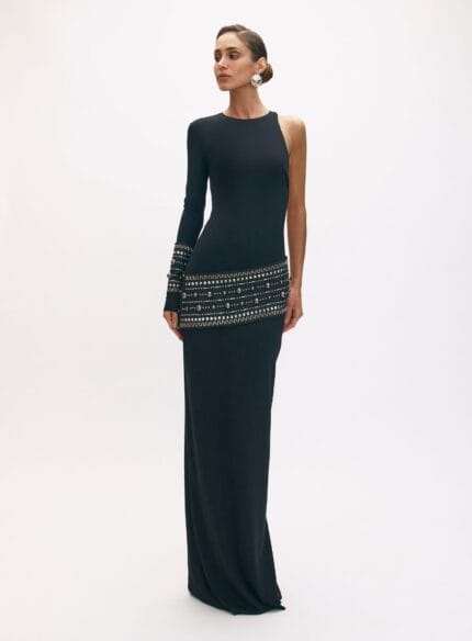 VESTIDO COM APLICACAO SIDNEY PRETO