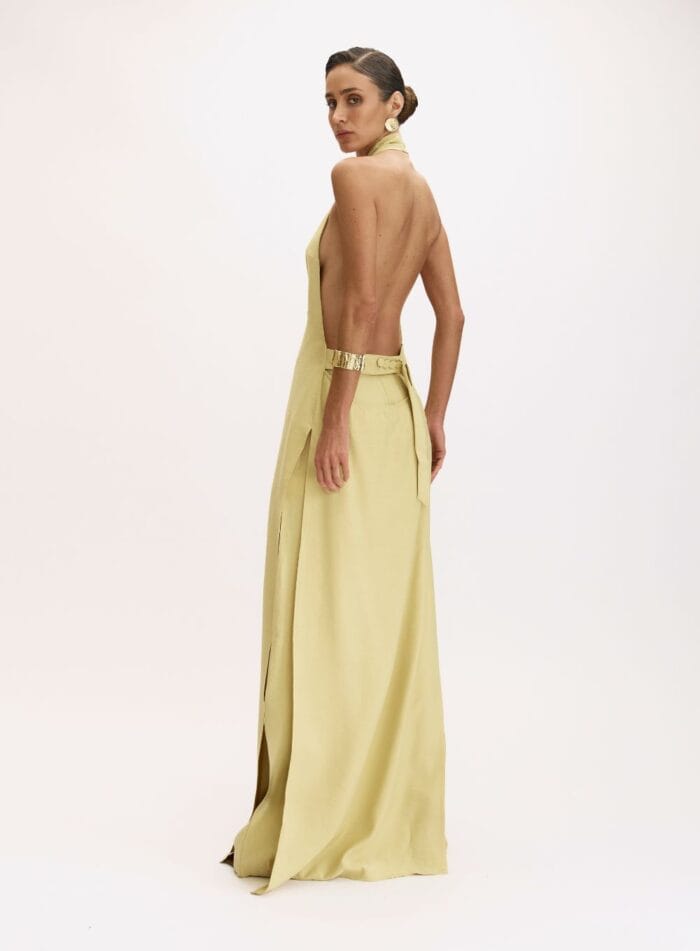 CONJUNTO COLETE E CALCA OLGA AMARELO GENGIBRE - Imagem 4