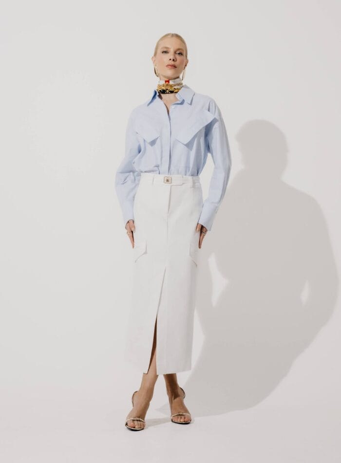 SAIA MIDI ALYSSA OFF WHITE - Imagem 2