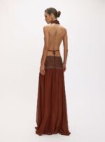 VESTIDO CARRIE MARROM BEATEN BROWN - Imagem 4