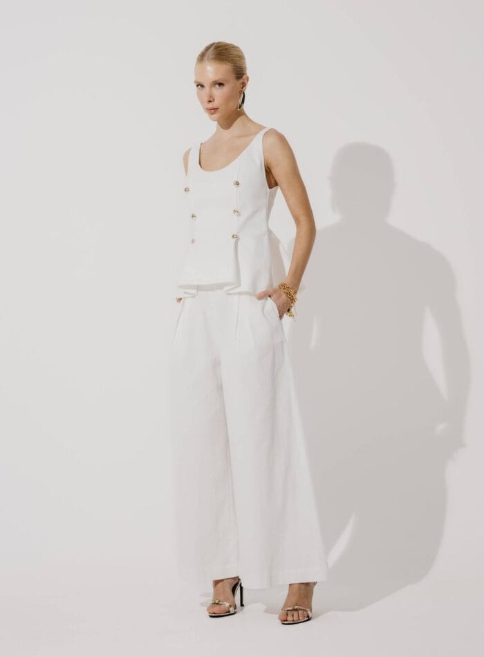 CALCA PANTACOURT ALYSSA OFF WHITE - Imagem 1