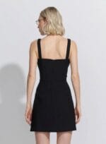 VESTIDO CURTO RECORTES COLORS PRETO - Imagem 3