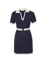 VESTIDO CURTO POLO TRICOT MARINHO - Imagem 3