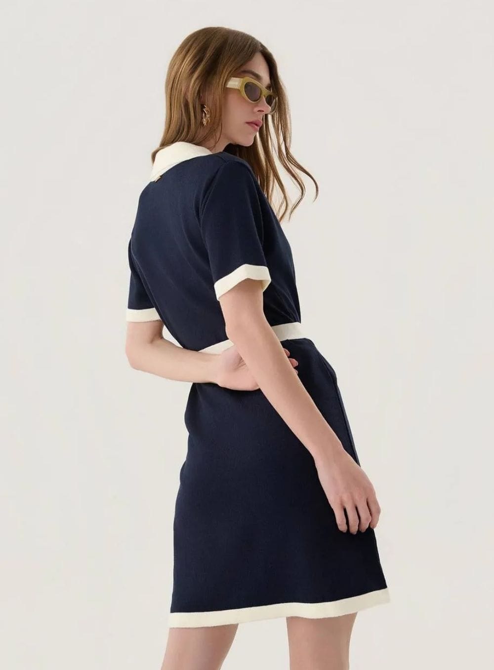 43aa417820cb63bf25ee37fdd6d7a92c.jpg VESTIDO CURTO POLO TRICOT MARINHO - Imagem 2