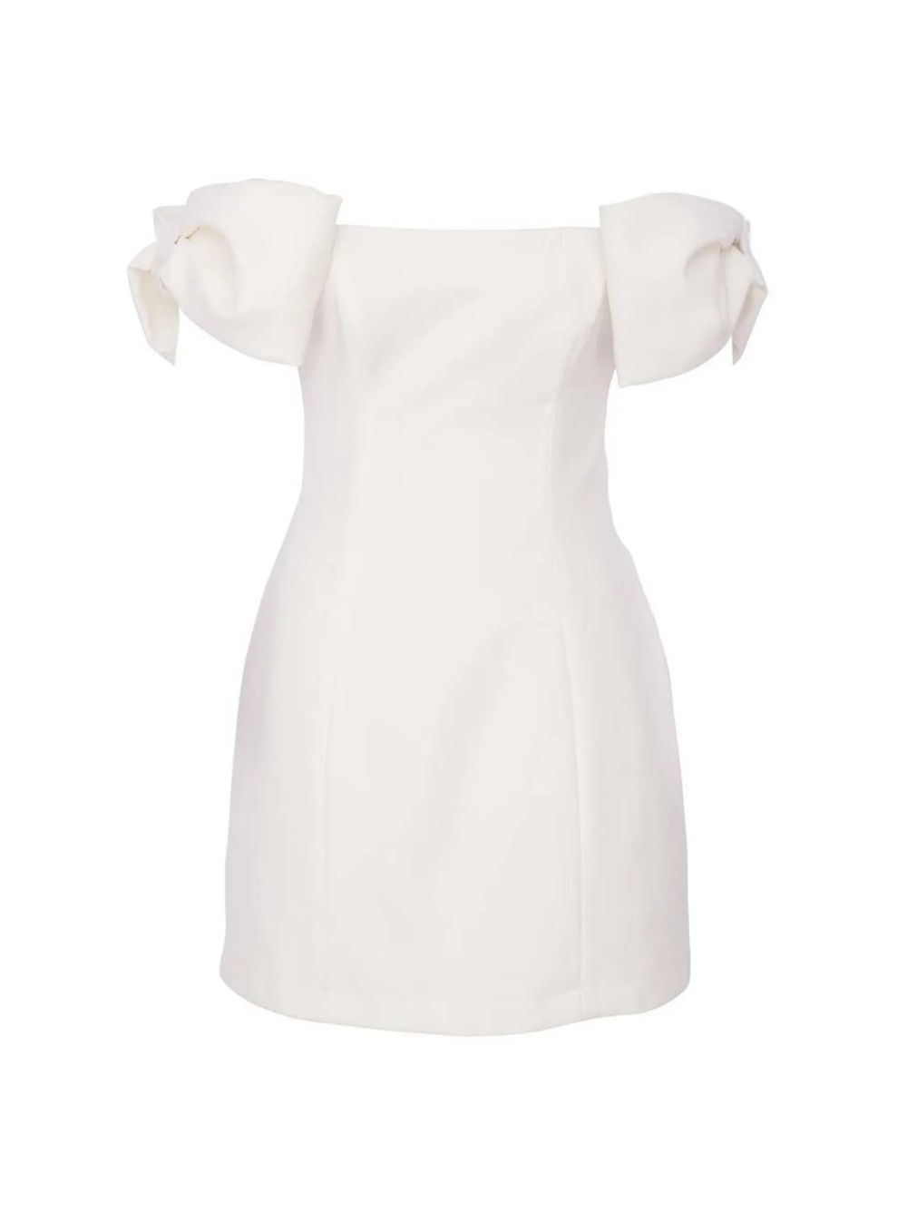 56de3d18429ac952a7c6a3995fbc55eb.jpg VESTIDO CURTO OMBRO A OMBRO LACOS ALFAITARIA TWILL OFF WHITE - Imagem 3