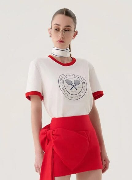 T-SHIRT LORE TENNIS CLUBE VERMELHO