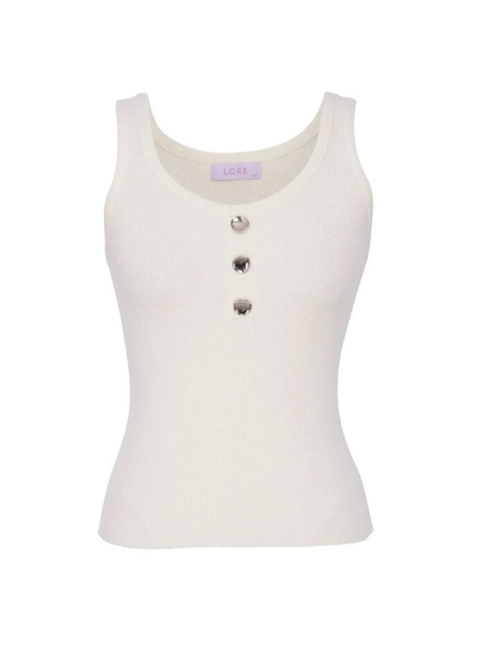 BLUSA ALCA BOTOES TRICOT OFF WHITE - Imagem 3