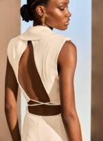 VESTIDO LONGUETE COSTAS VAZADA OFF WHITE - Imagem 4