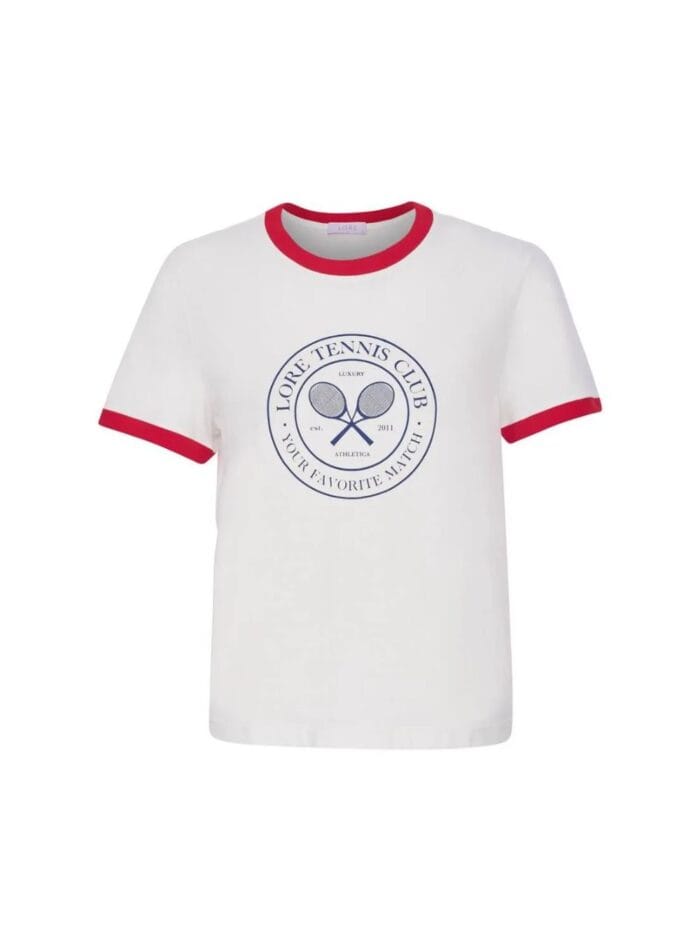 T-SHIRT LORE TENNIS CLUBE VERMELHO - Imagem 3