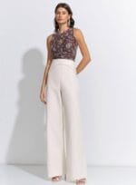CALCA WIDE COS TORCIDO HEAVY TWILL AVEIA
