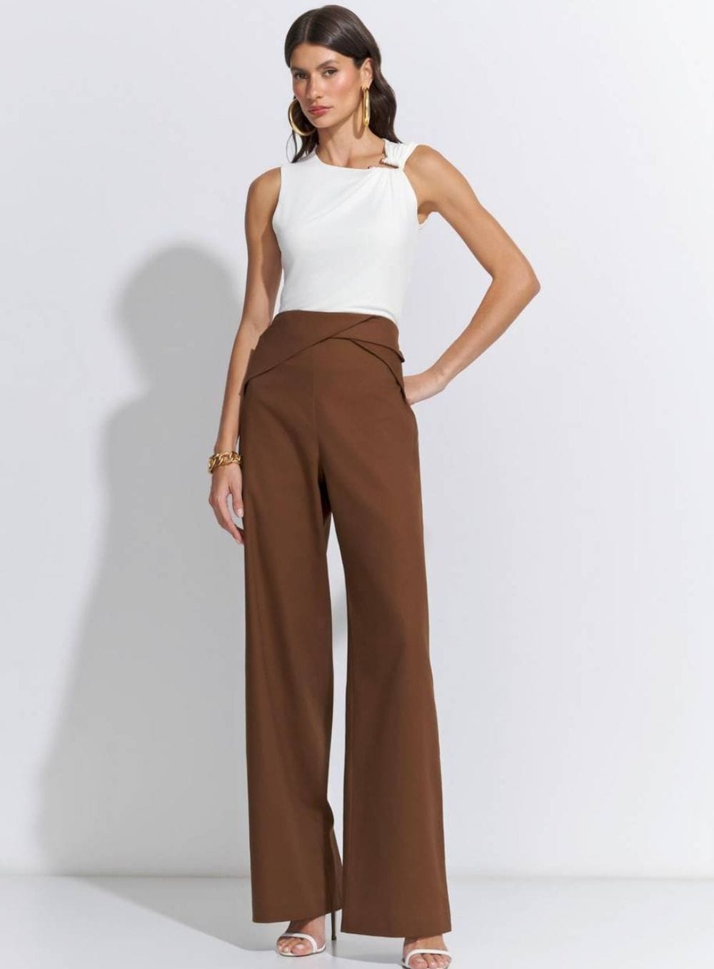 c64202f4913c5e2ddc0bf7104e278238.jpg CALCA WIDE COS TORCIDO HEAVY TWILL CACAU - Imagem 1