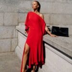 BLUSA CREPE OMBRO A OMBRO VERMELHO