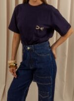 BLUSA T SHIRT RAY FERRAGEM INDIGO - Imagem 2