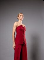 CORSET BOTOES ROE RUBY RED - Imagem 4