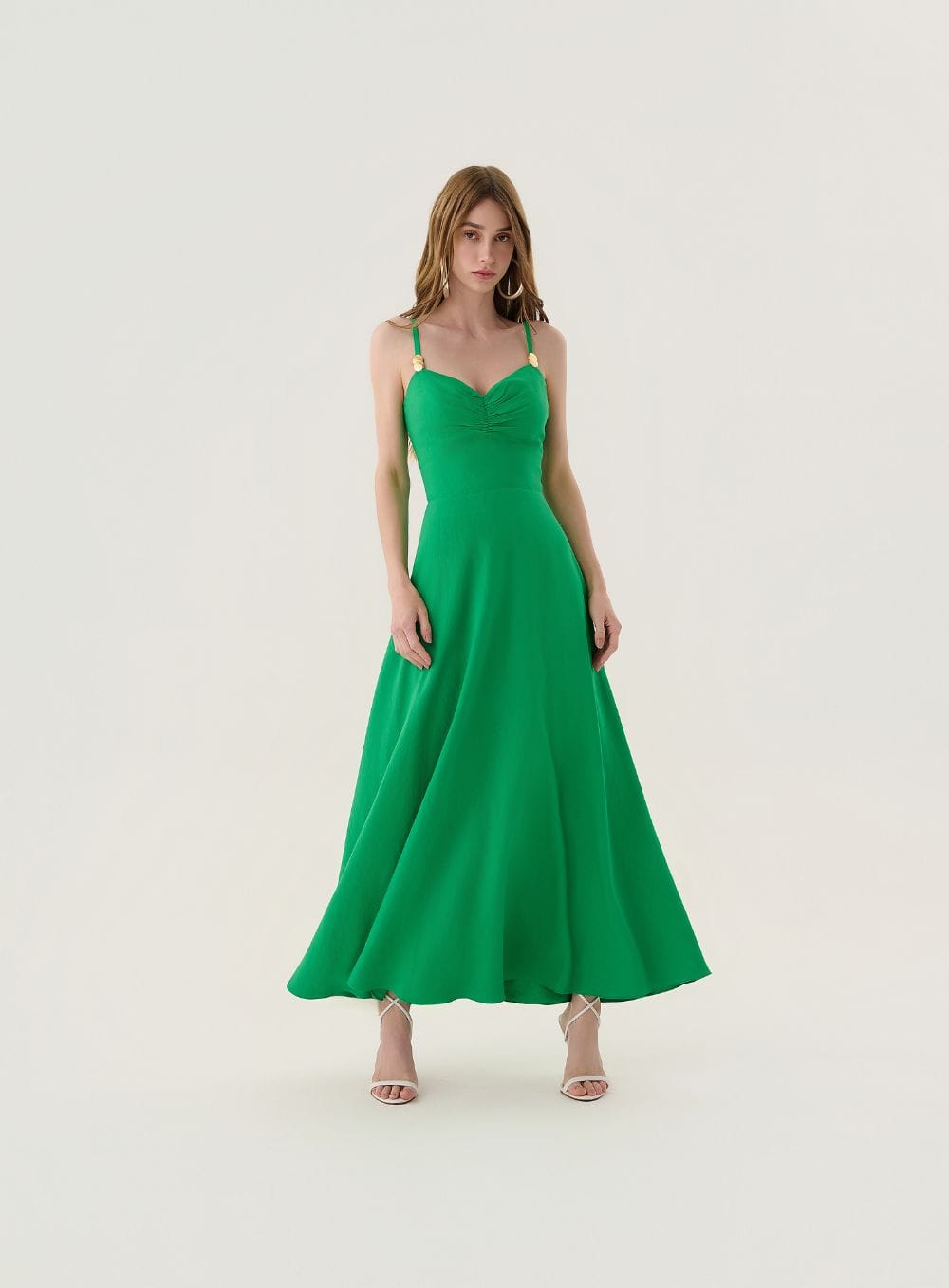 23fc9897031db9941e597c2c0566d97b.jpg VESTIDO MIDI METAL ALCA VERDE - Imagem 1