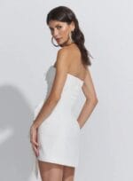 VESTIDO CURTO MAXI LACO ALFAIATARIA VISCO OFF WHITE - Imagem 2