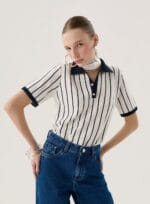 BLUSA POLO LISTRADA MARINHO