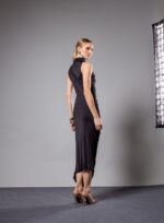 VESTIDO MIDI BECA PRETO - Imagem 3