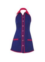 VESTIDO CURTO POLO BICOLOR MARINHO - Imagem 3