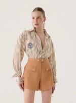 CAMISA BORDADA TENNIS CLUB AREIA