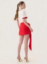 SAIA CURTA LACO VERMELHO - Imagem 2