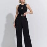 CALCA WIDE LEG CINTO ALFAIATARIA COLORS PRETO