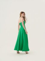 VESTIDO MIDI METAL ALCA VERDE - Imagem 3