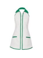 VESTIDO CURTO POLO BICOLOR OFF WHITE - Imagem 3