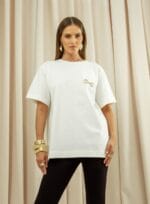 BLUSA T SHIRT RAY FERRAGEM OFF WHITE - Imagem 2