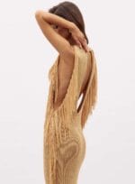 VESTIDO TRICO NUT DOURADO - Imagem 4