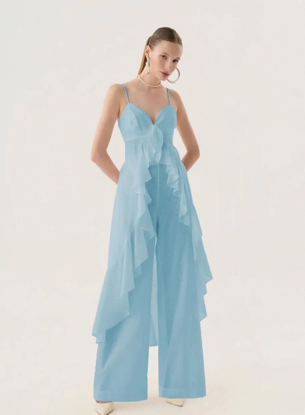 9384579b41b674c2e958fb0e76859c9d.jpg CONJUNTO TUNICA WIDE LEG COTTON TEXTURE AZUL - Imagem 1