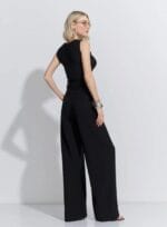 CALCA WIDE LEG CINTO ALFAIATARIA COLORS PRETO - Imagem 2